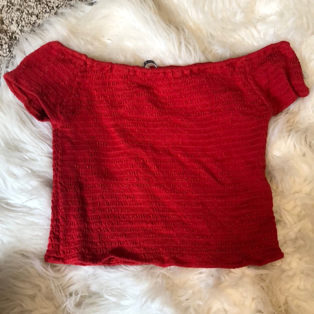 Brandy Melville off the shoulder crop top